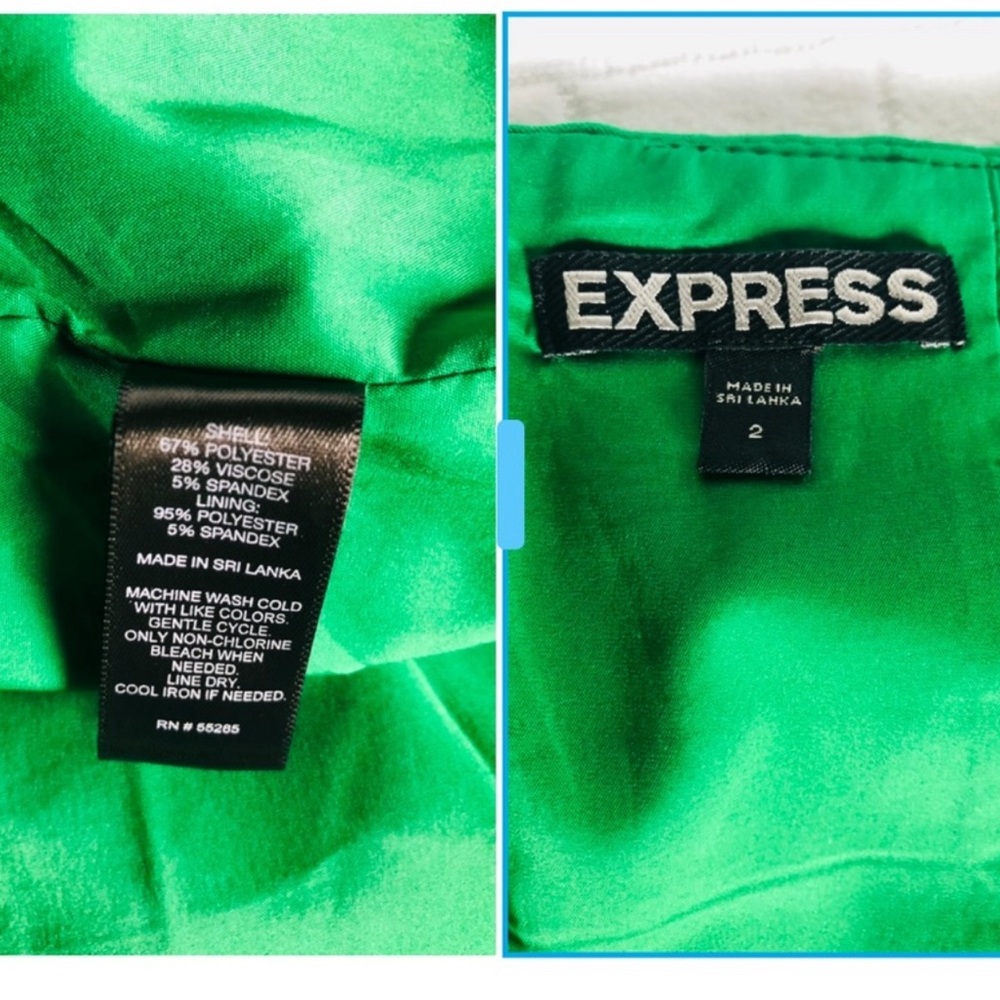 Express green knee length skirt - Picture 4 of 4
